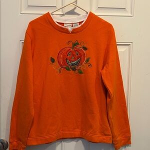White Stag Bright Orange Sweatshirt Halloween/Fall